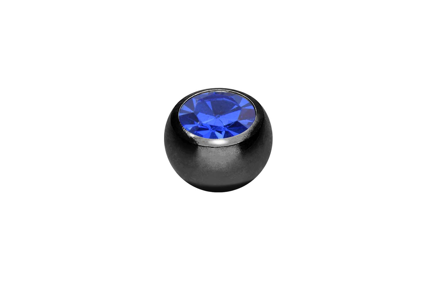 Chirurgenstahl Schraubkugel KRISTALL von Piercingline